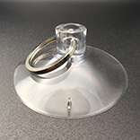 Big suction cup with keyring 63mm diameter