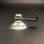 Mini suction cups with hooks 20mm diameter
