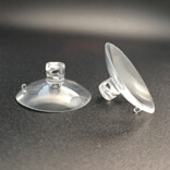 small pvc clear transparent suction cups with side pilot hole