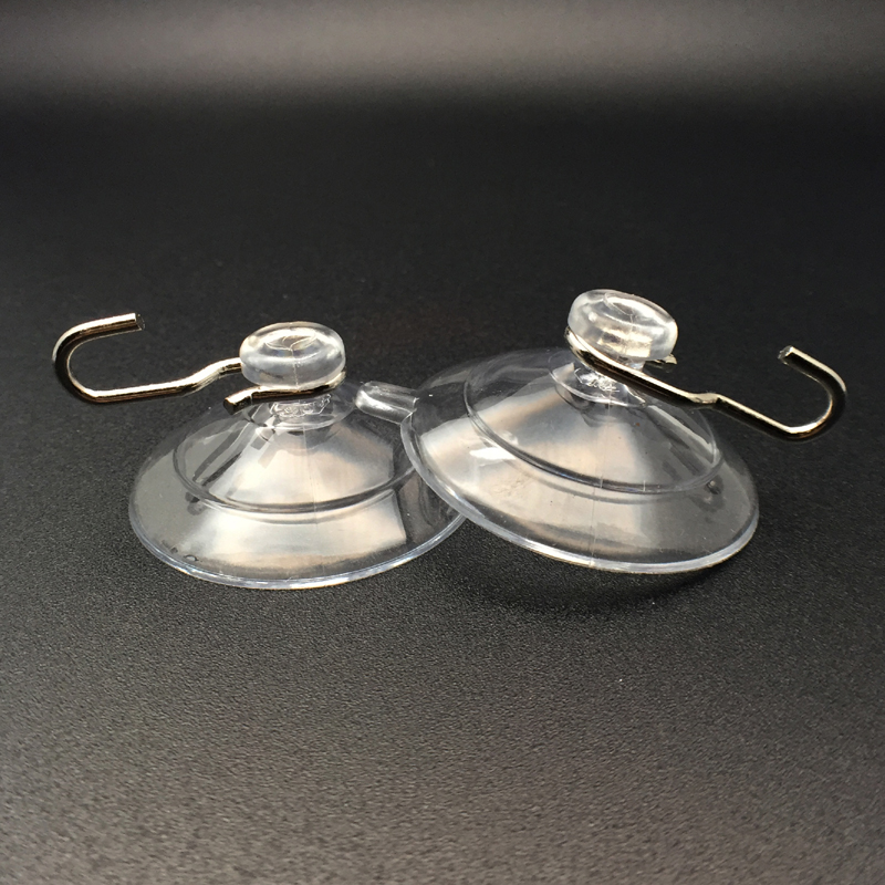 medium suction cup with metal hooks