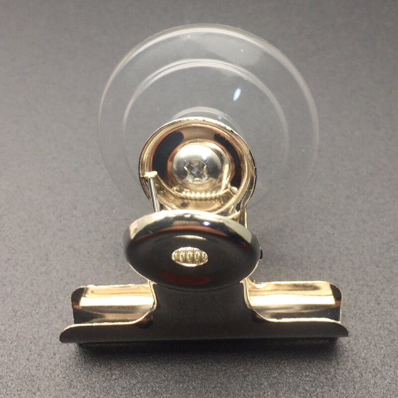 suction cup with bulldog clips