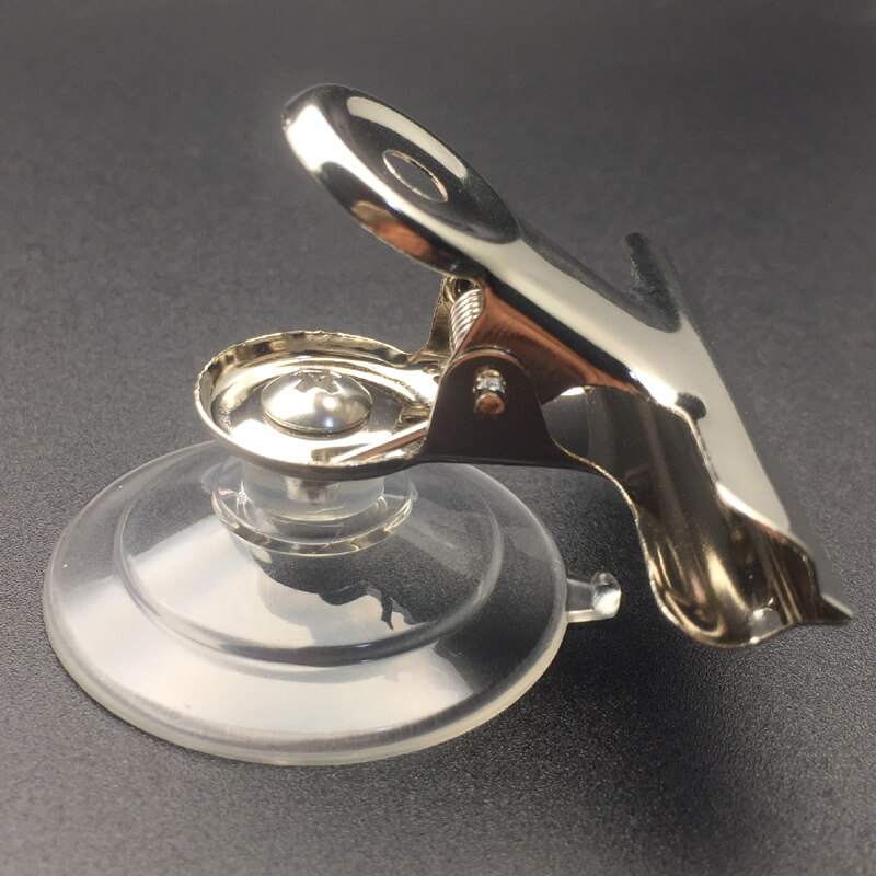 suction cups with bulldog clip