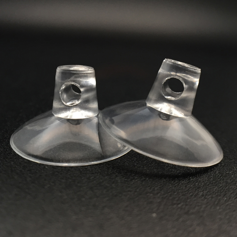 mini pvc suction cups with side pilot hole