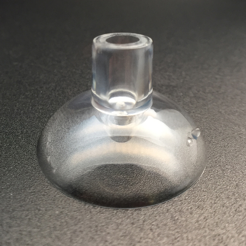 pvc clear suction cups with top pilot hole 6mm hole