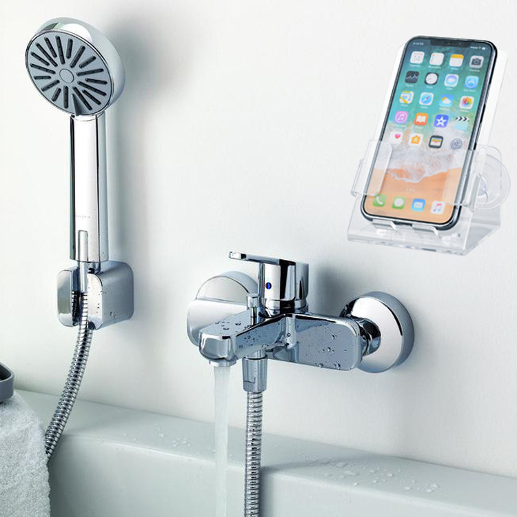 Cell phone holder for bathroom wall mount - Kingfar
