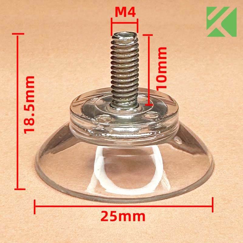25mm suction cups screw M4x10