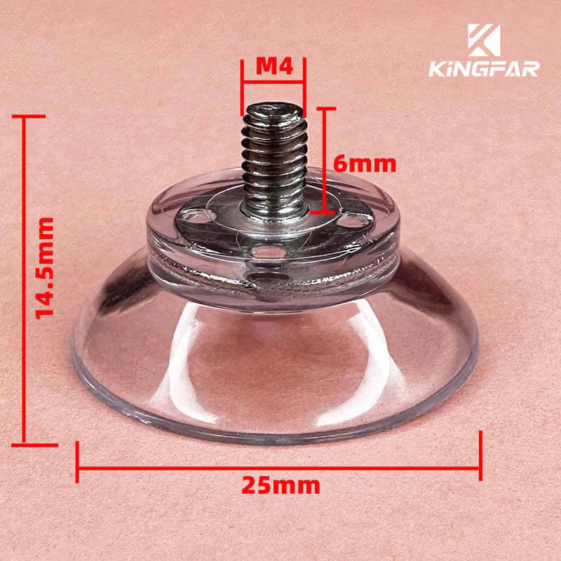 25mm suction cups screw M4x6