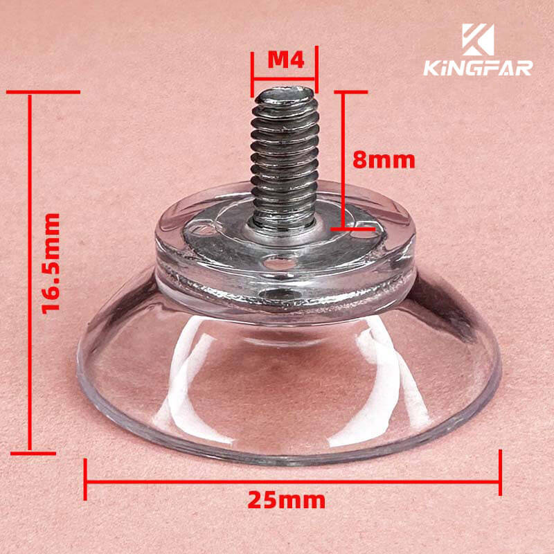 25mm suction cups screw M4x8