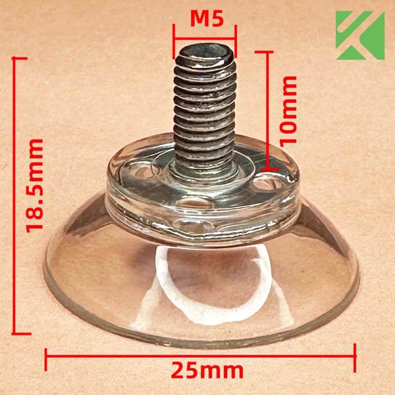 25mm suction cups screw M5x10