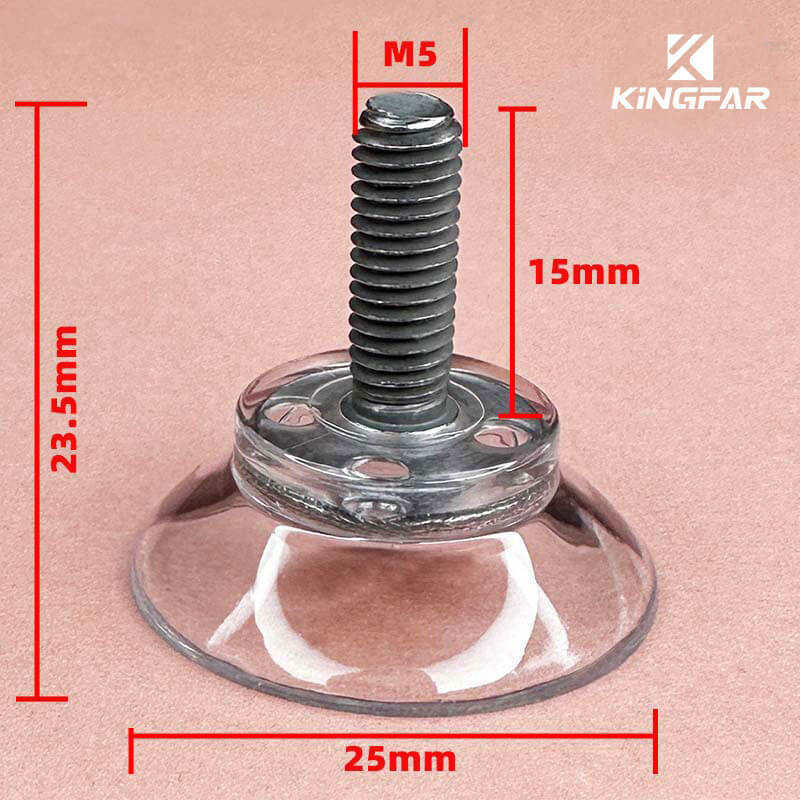 25mm suction cups screw M5x15