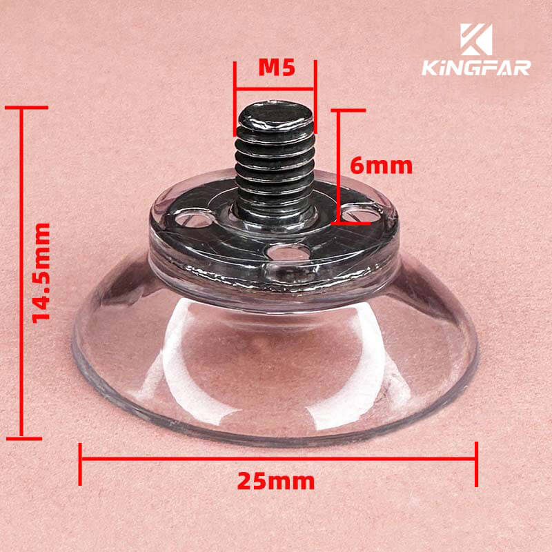 25mm suction cups screw M5x6