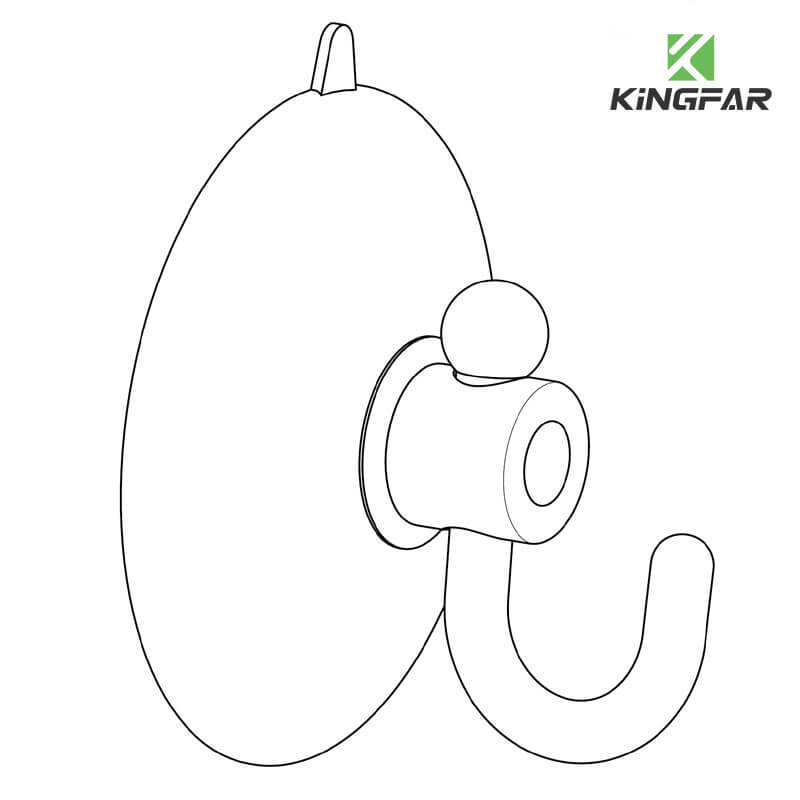 63mm large suction cup hook