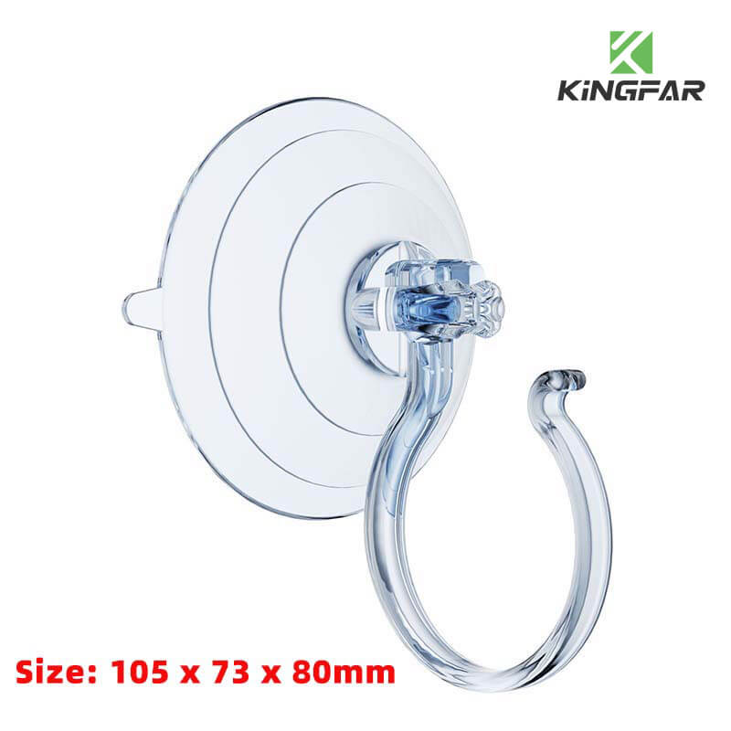 Heavy Duty Suction Cup Wreath Hanger with Large Hook