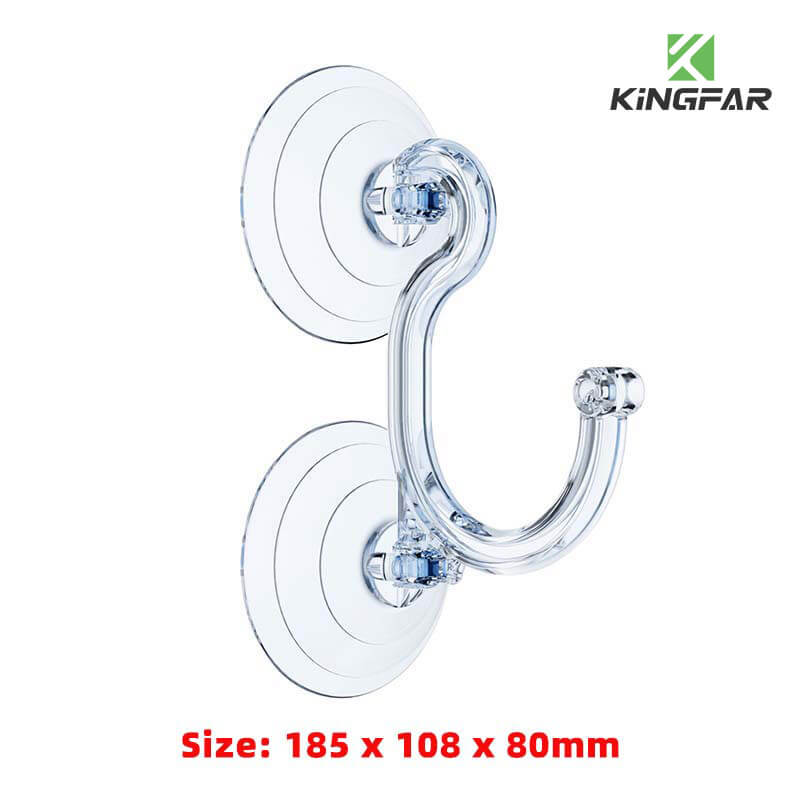 Heavy duty double suction cups with strong hook