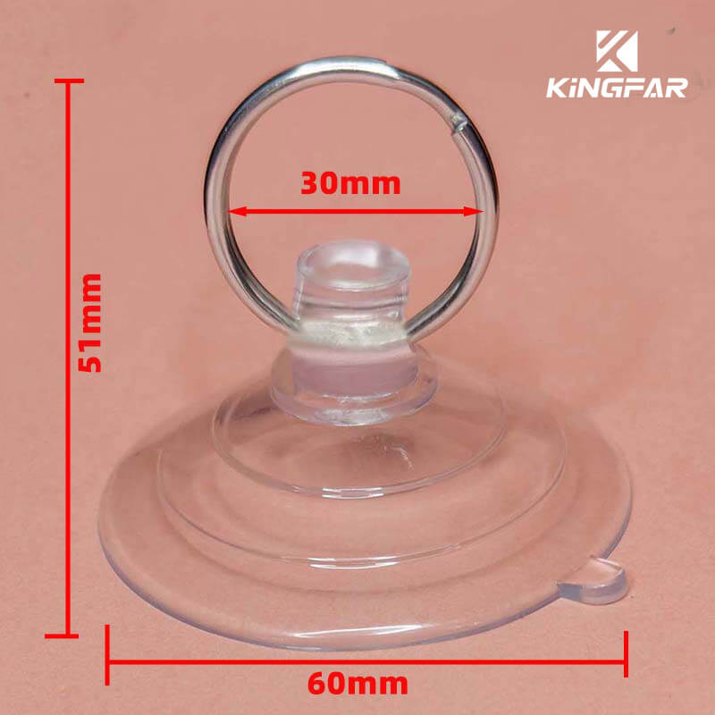 Large Suction Cup with Keyring. 60mm Suction Cups
