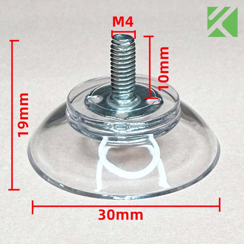 M4x10 screw in suction cup 30mm