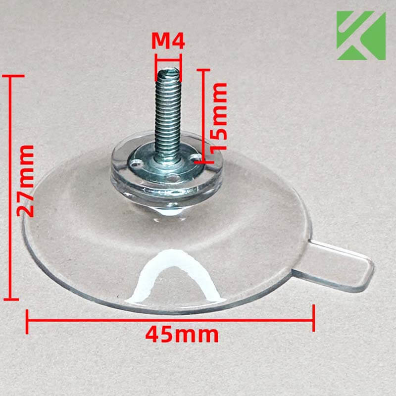M4x15 screw in suction cup 45mm
