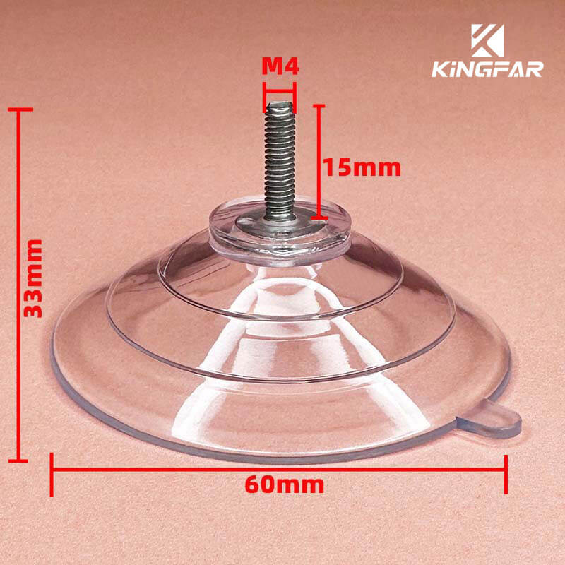 M4x15 screw-in suction cup 60mm