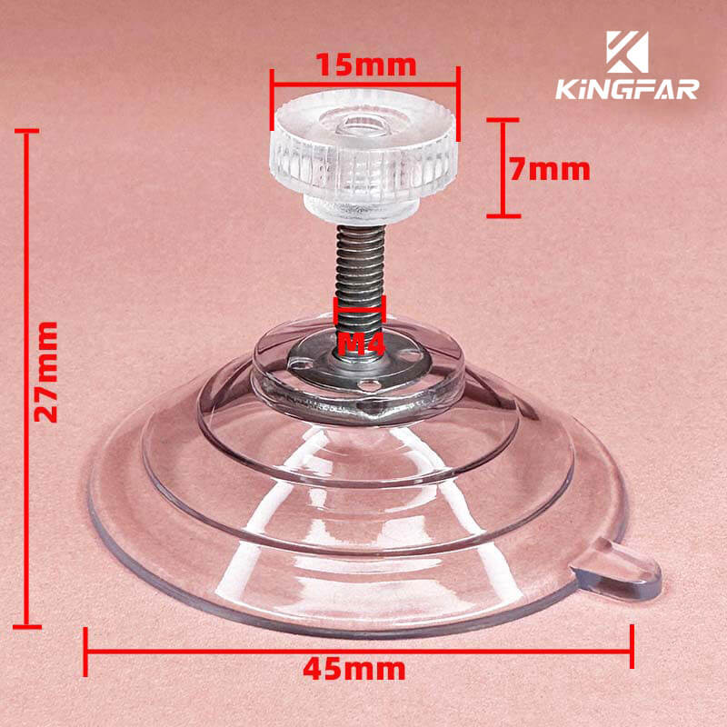 M4x15 suction cup with screw 45mm