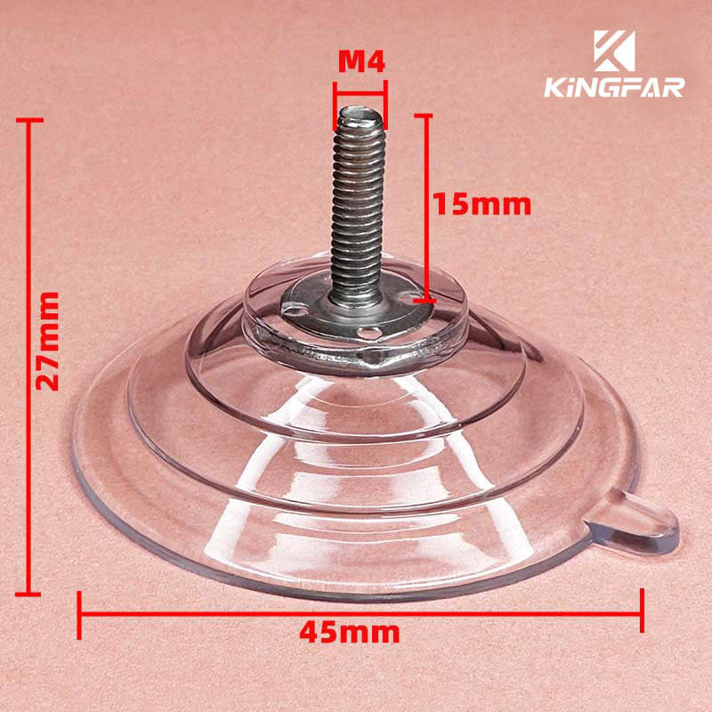 M4x15 suction cup with screws 45mm