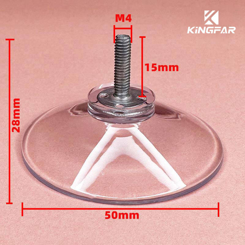 M4x15 suction cup with screws 50mm