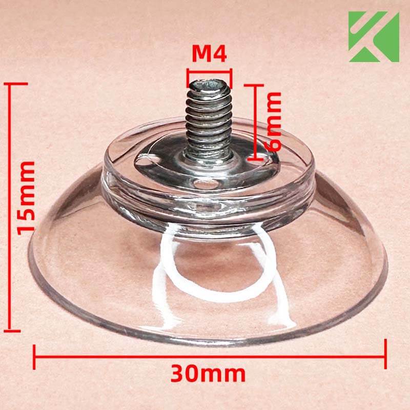 M4x6 screw in suction cup 30mm