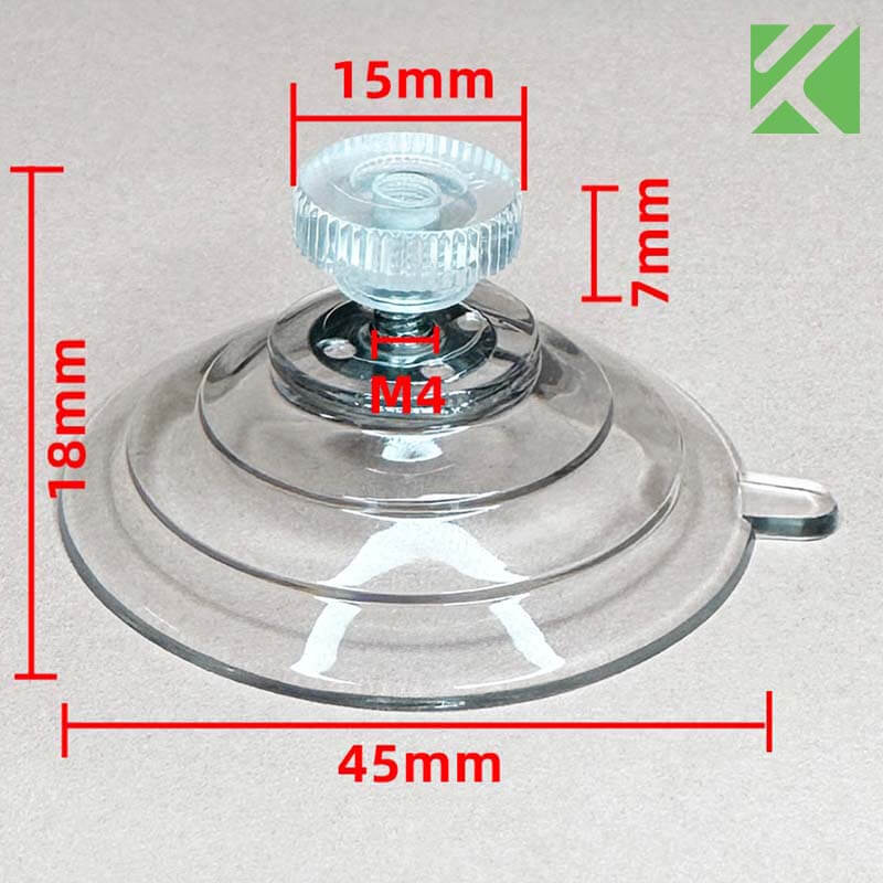 M4x6 suction cup with screw 45mm