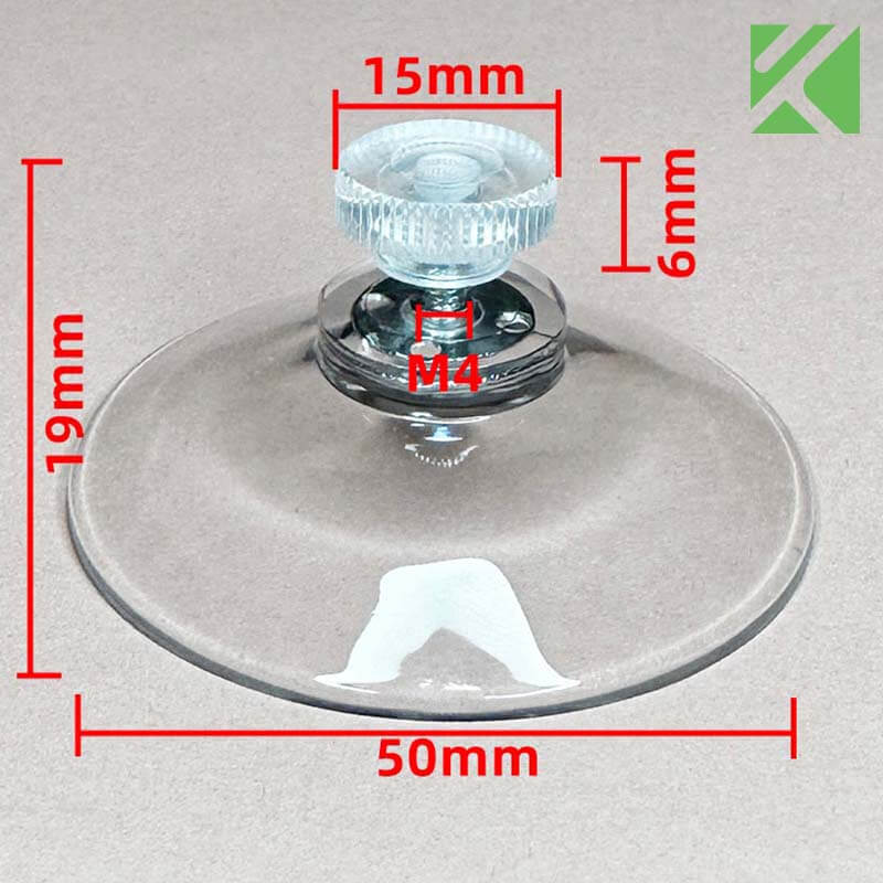 M4x6 suction cup with screw 50mm