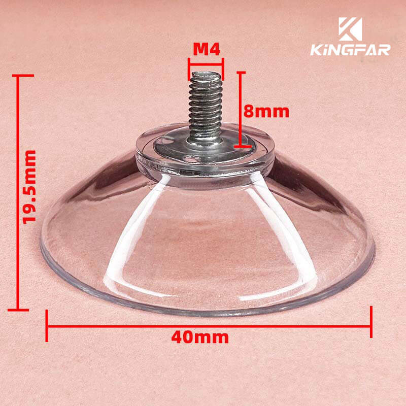 M4x8 screw on suction cup 40mm