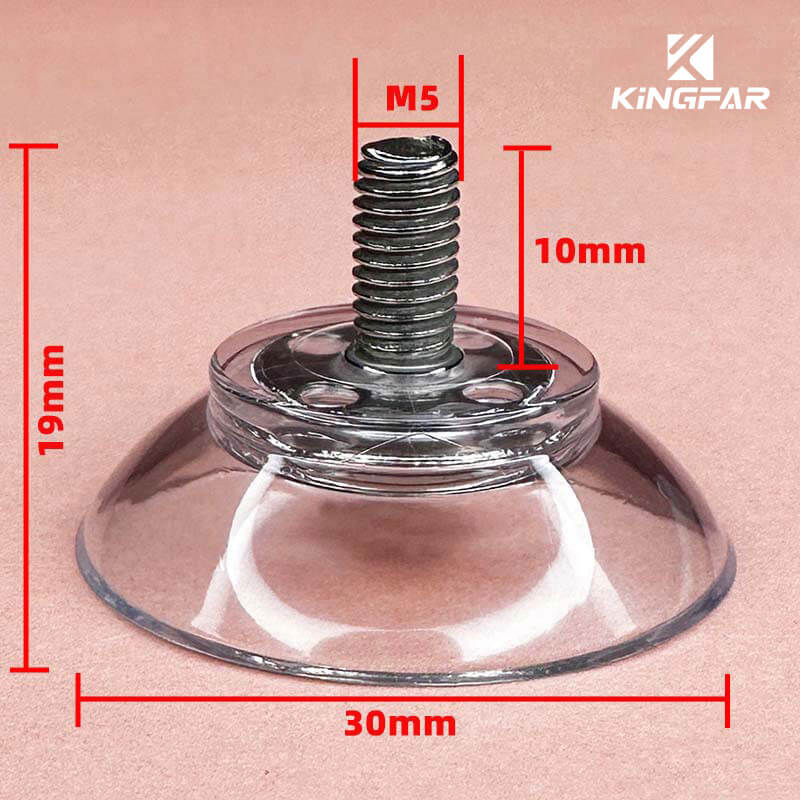 M5x10 screw in suction cup 30mm