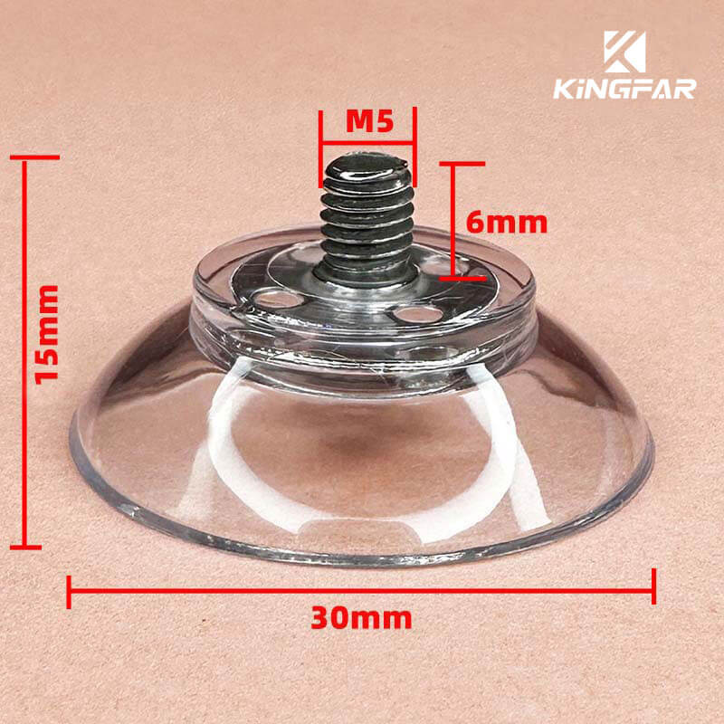 M5x6 screw in suction cup 30mm