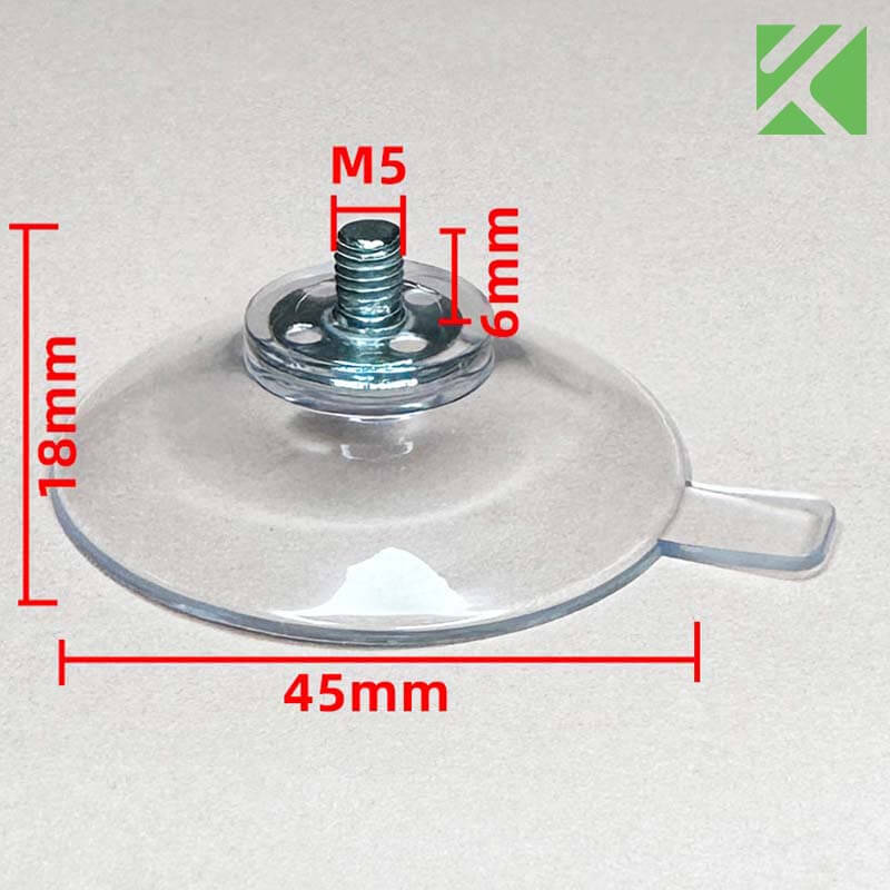M5x6 screw in suction cup 45mm