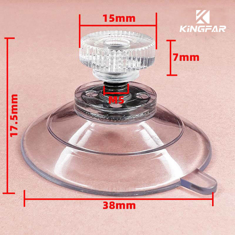 M5x6 screw suction cup with nut 38mm