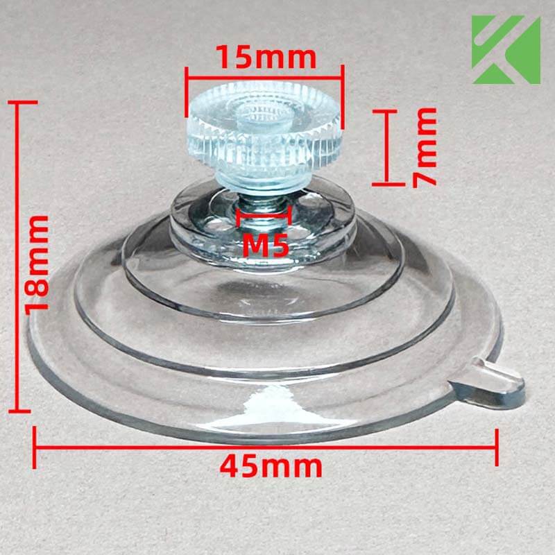 M5x6 suction cup with screw 45mm