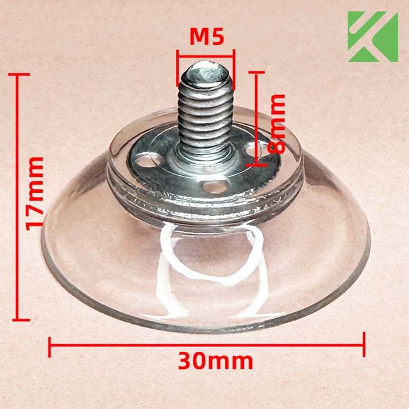 M5x8 screw in suction cup 30mm