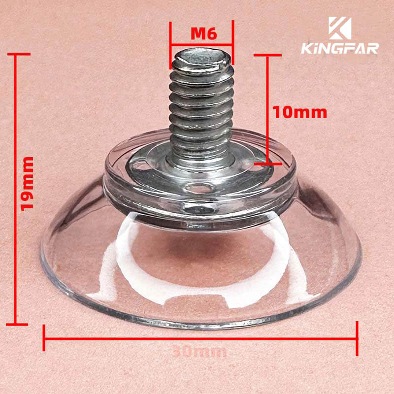 M6x10 screw in suction cup 30mm