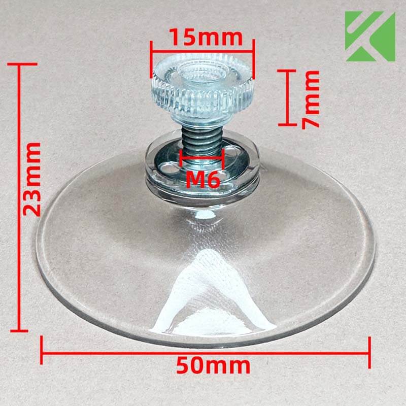M6x10 suction cup with screw 50mm