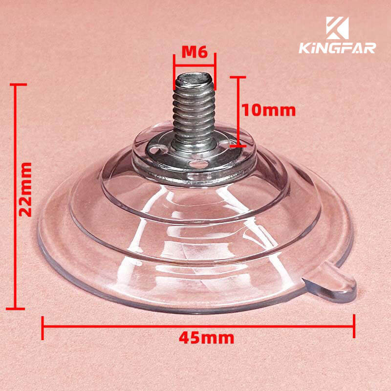 M6x10 suction cup with screws 45mm