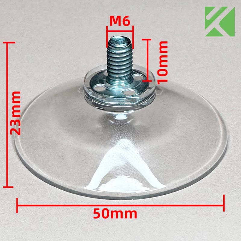 M6x10 suction cup with screws 50mm