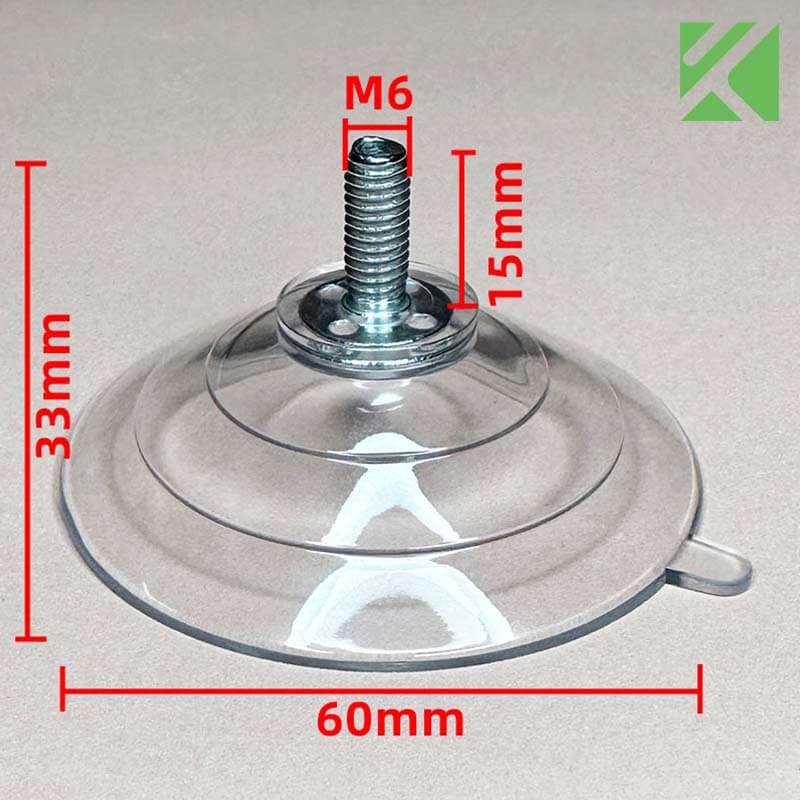 M6x15 screw-in suction cup 60mm