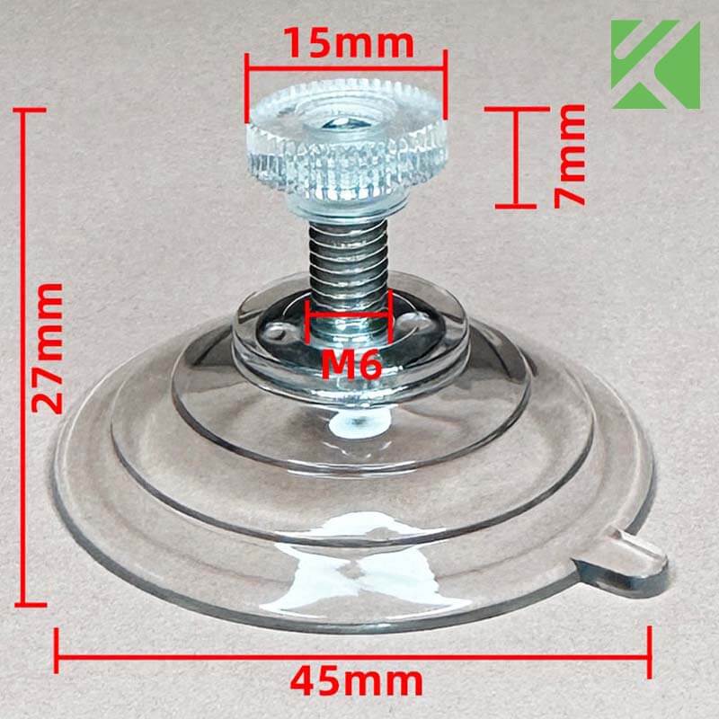 M6x15 suction cup with screw 45mm