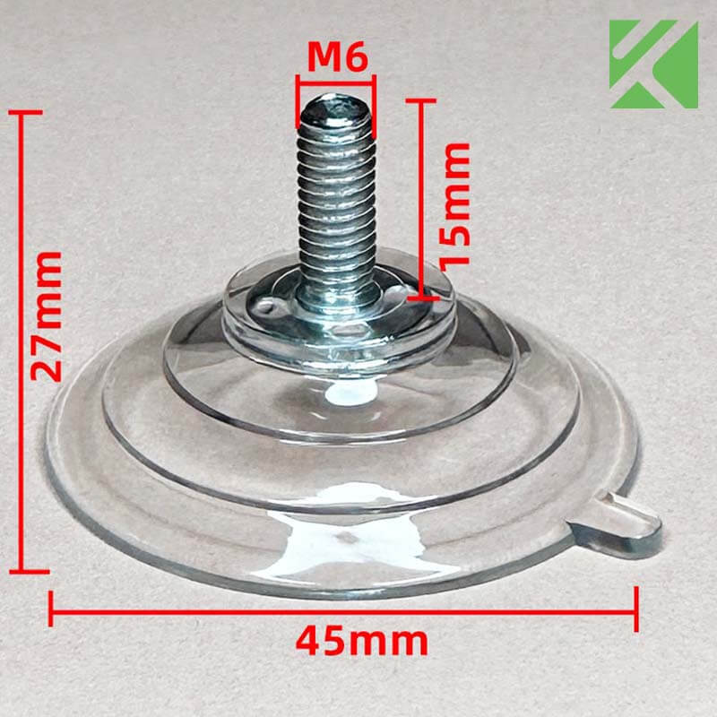 M6x15 suction cup with screws 45mm