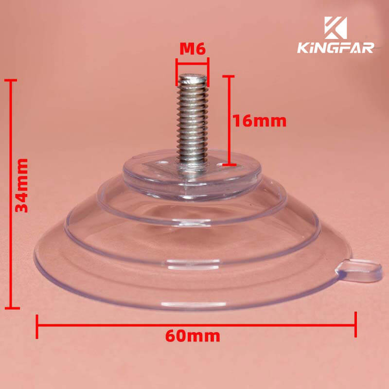 M6x16 screw-in suction cup 60mm