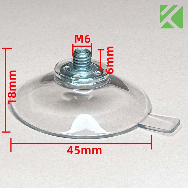 M6x6 screw in suction cup 45mm