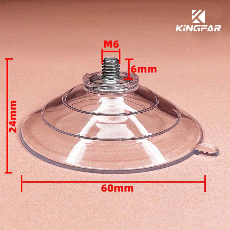 M6x6 screw-in suction cup 60mm