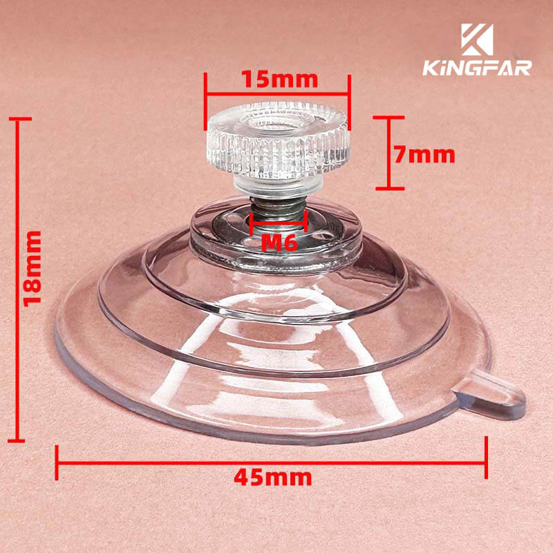 M6x6 suction cup with screw 45mm