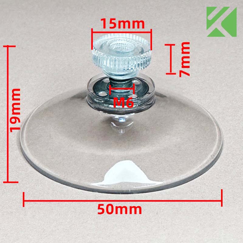 M6x6 suction cup with screw 50mm