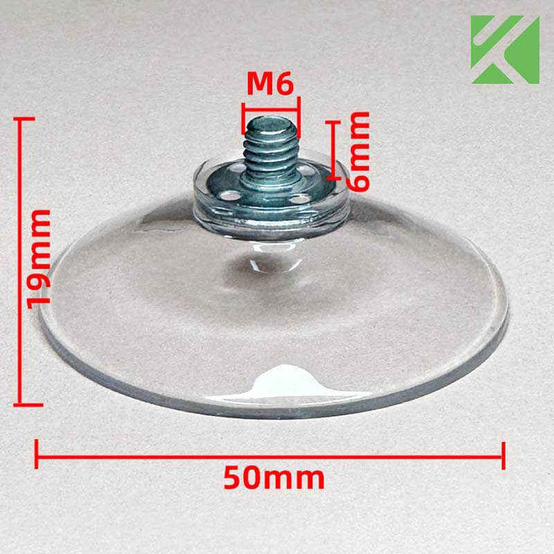 M6x6 suction cup with screws 50mm