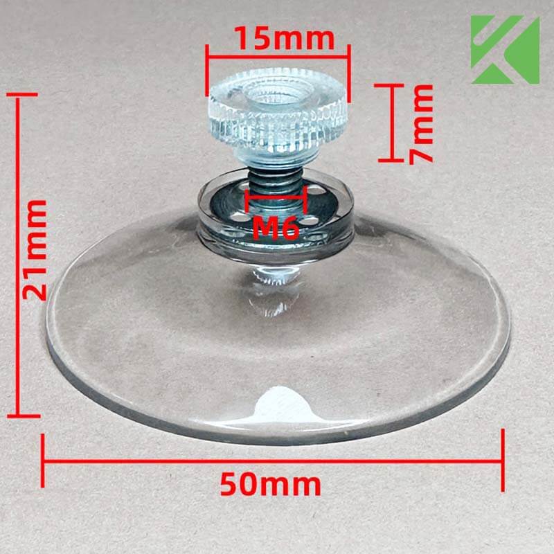 M6x8 suction cup with screw 50mm