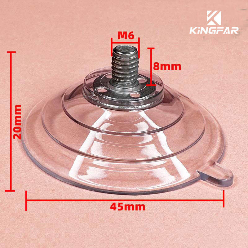 M6x8 suction cup with screws 45mm